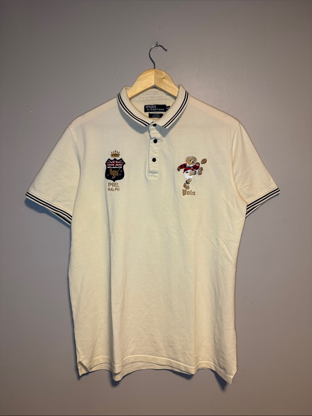 Polo Ralph Lauren Rugby Bear Polo Shirt / Large - XL / Custom Fit